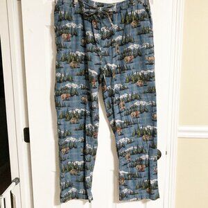 Eddie Bauer 100% Cotton Flannel PJ Pants Size XL